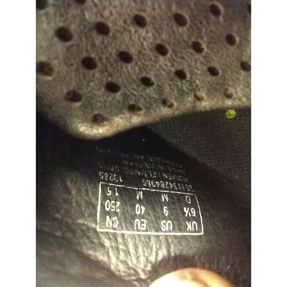 Clarks Wave Walk Shoes Womens Size 9 Black Leather Adjustable Strap Comfort - Picture 8 of 12